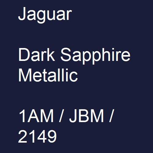 Jaguar, Dark Sapphire Metallic, 1AM / JBM / 2149.